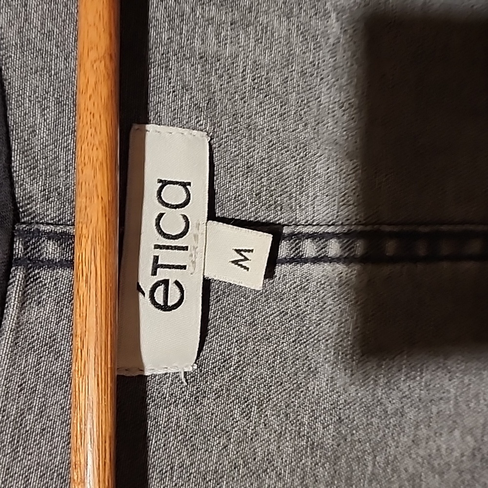 Etica ensly jumpsuit in faded black denim